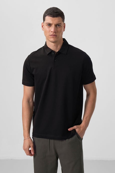 Heren Katoen-Elastaan Polo T-shirt - Image 2