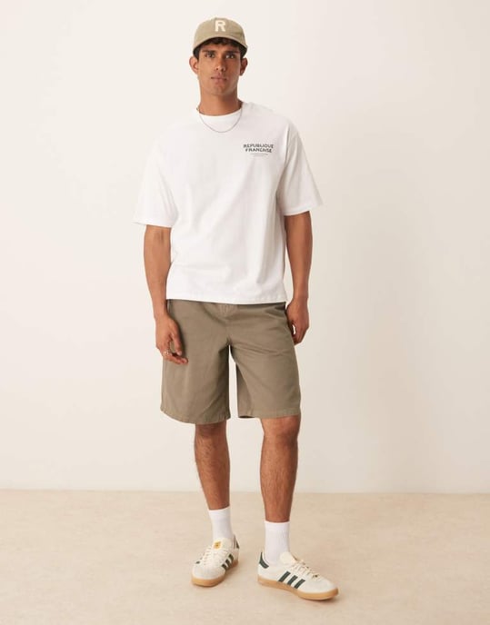 Utvald oversized t-shirt med sjötryck på ryggen i vitt - Image 3
