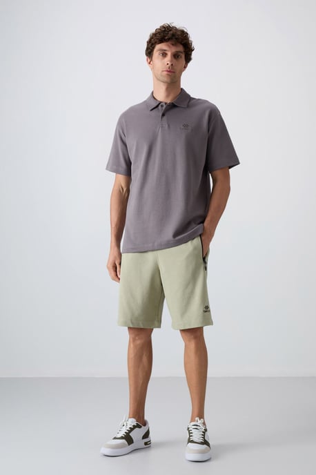 Men's Oversized Polo T-Shirt - Image 2