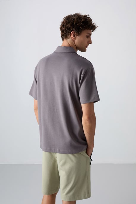 Men's Oversized Polo T-Shirt - Image 5