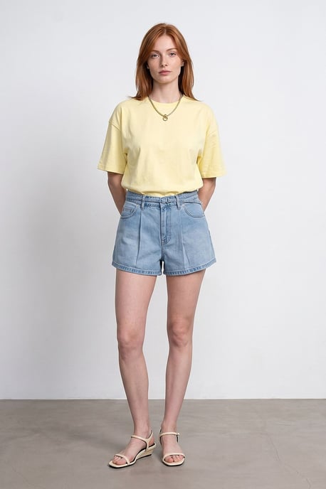 Oversized Cotton Crew Neck T-Shirt - Image 4