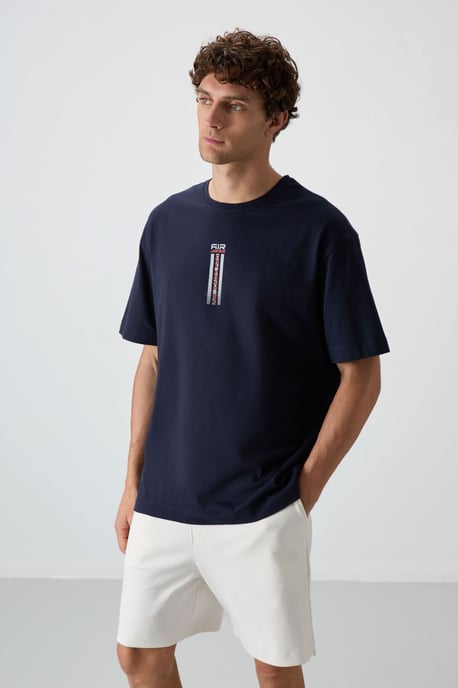 Oversized Printed Crew Neck T-Shirt - Image 4