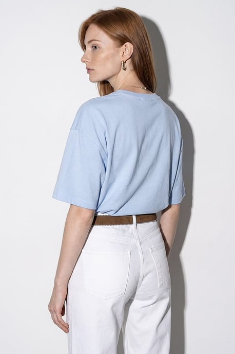 Oversized Cotton Crew Neck T-Shirt - Image 2