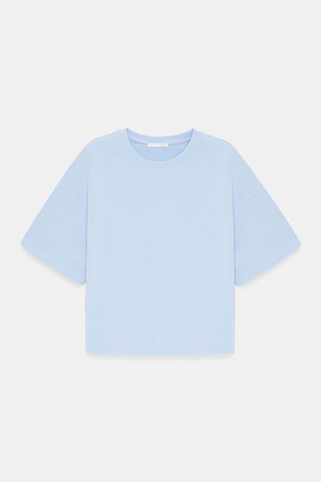 Oversized Cotton Crew Neck T-Shirt - Image 5