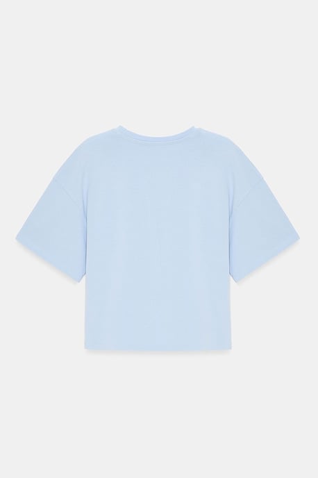 Oversized Cotton Crew Neck T-Shirt - Image 6