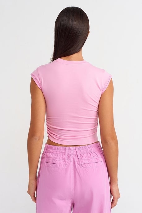 Dames Mouwloze Crop T-shirt - Image 2