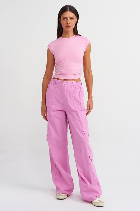 Dames Mouwloze Crop T-shirt - Image 3