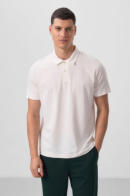 Heren Katoen-Elastaan Polo T-shirt - Image 4