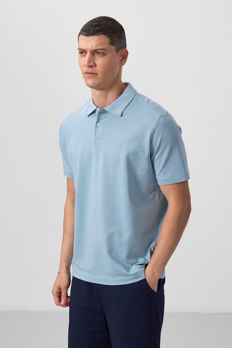 Heren Katoen-Elastaan Polo T-shirt - Image 6