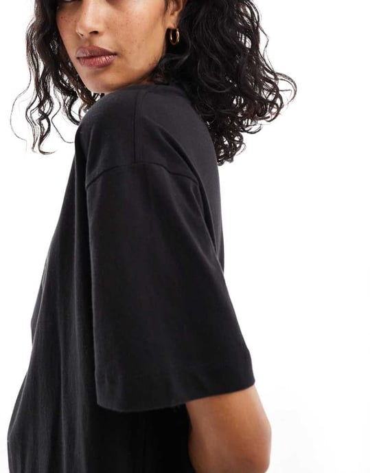 Cotton On boxig oversized t-shirt i svart - Image 4