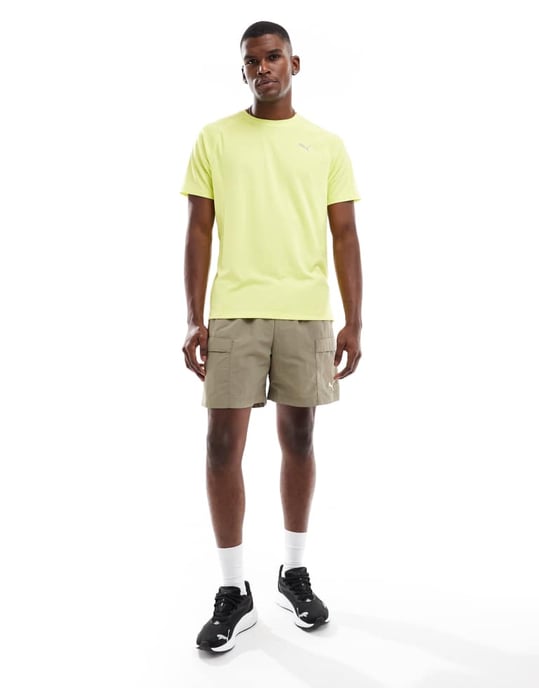 Puma Run Velocity t-shirt i limegrön - Image 3