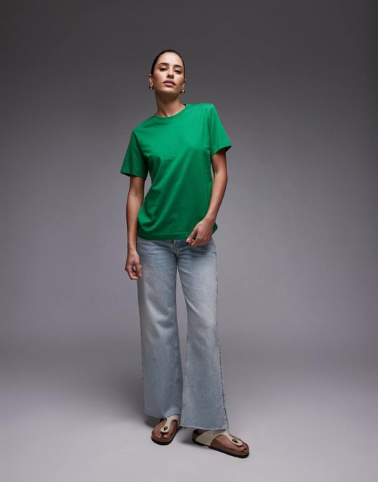 ARKET t-shirt i grön - Image 4