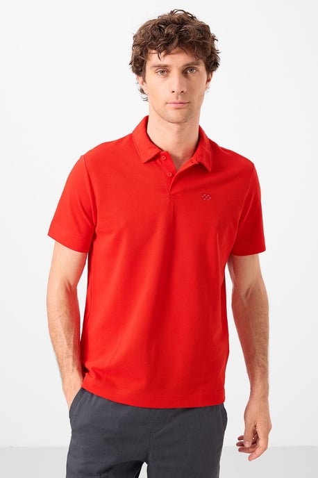 Men's Cotton-Blend Polo T-Shirt - Image 4