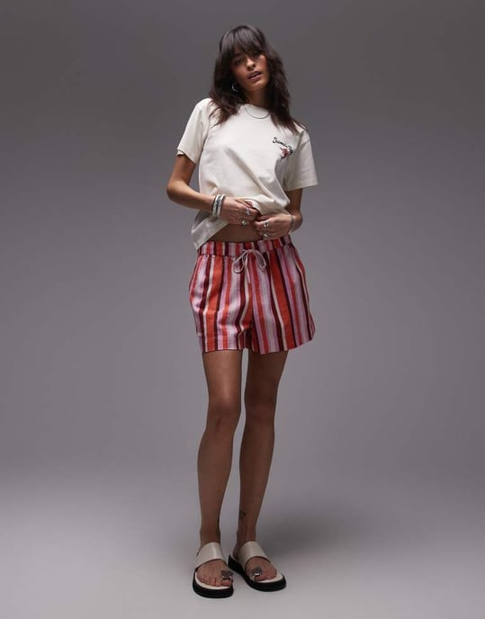 Topshop grafisk Seamans Bay baktryck boxy t-shirt i ecru - Image 3