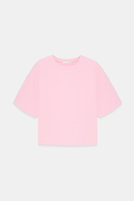 Oversized Cotton Crew Neck T-Shirt - Image 6