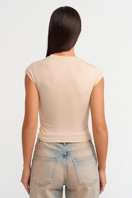 Dames Mouwloze Crop T-shirt - Image 2