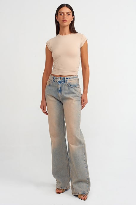 Dames Mouwloze Crop T-shirt - Image 4