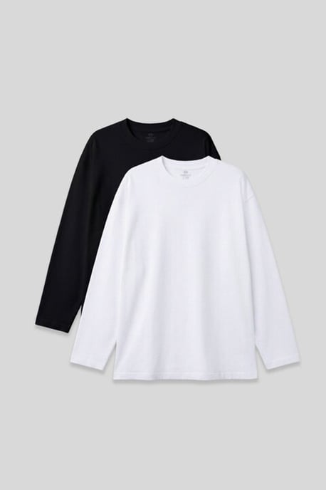 Heren T-shirt van katoen en elastaan - Image 1