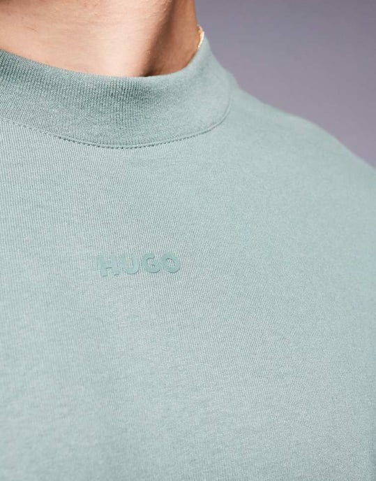 HUGO Red dapolino avslappnad passform t-shirt i khaki - Image 3