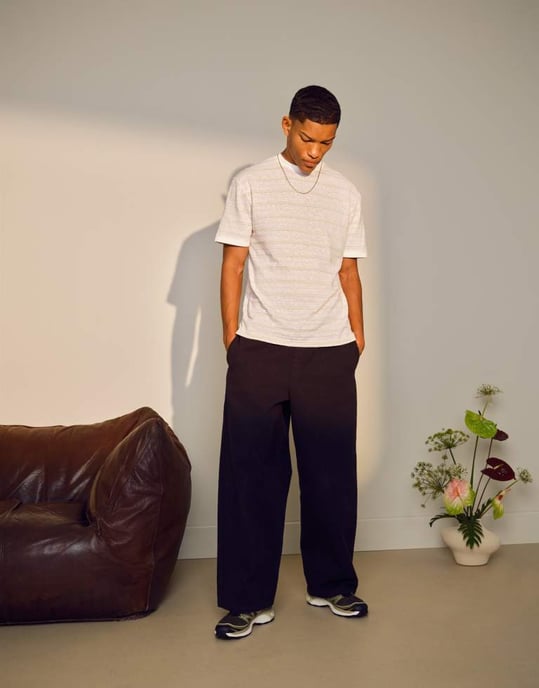Topman klassisk passform slubrandig t-shirt i ecru - Image 2