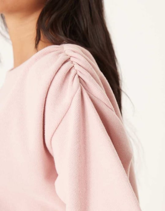 ASOS DESIGN Supersoft t-shirt med vida ärmar i ljusrosa - LILA - Image 2