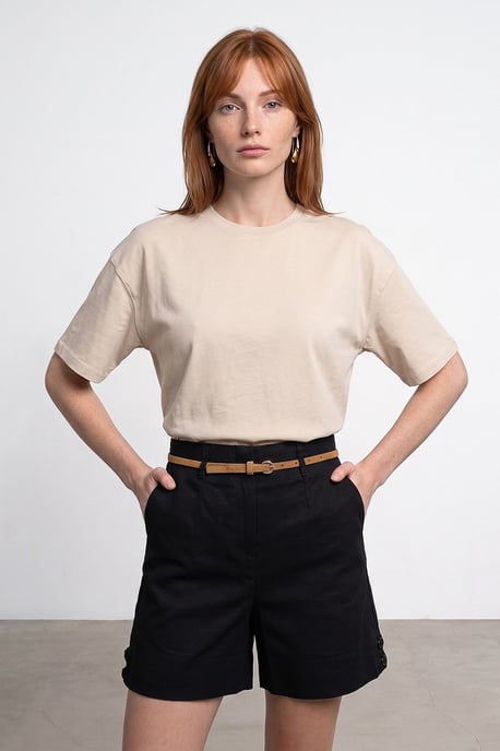 Oversized Katoenen Crew Neck T-Shirt - Image 1