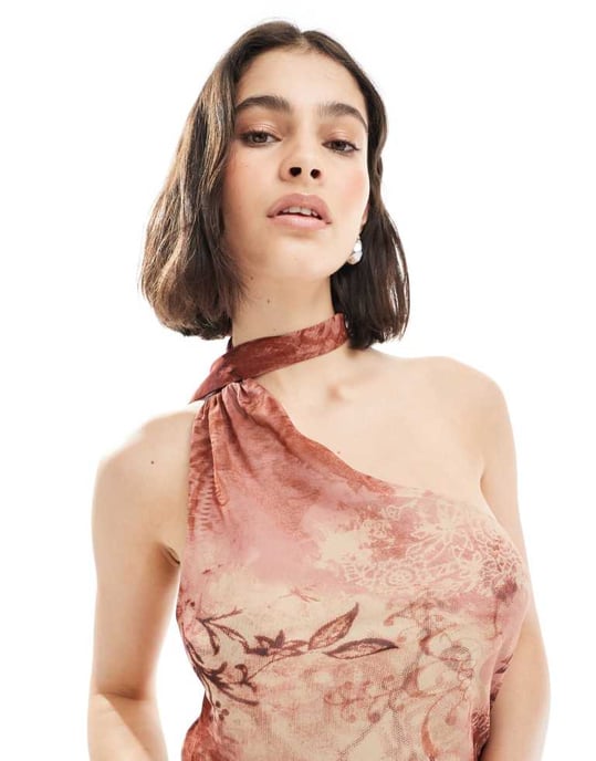 ASOS DESIGN chiffongschal-top i paisleymönster - Image 2
