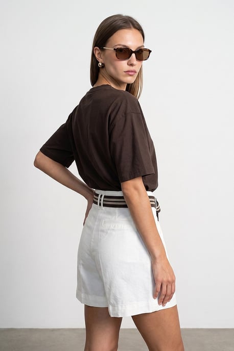 Oversized Cotton Crew Neck T-Shirt - Image 2