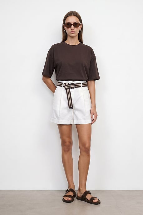 Oversized Cotton Crew Neck T-Shirt - Image 4
