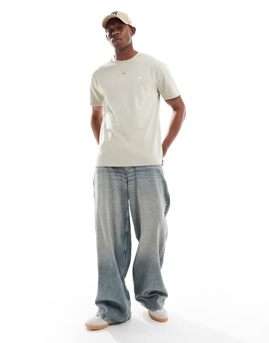 Hollister ikon sval boxig t-shirt i ljusgrön - Image 4