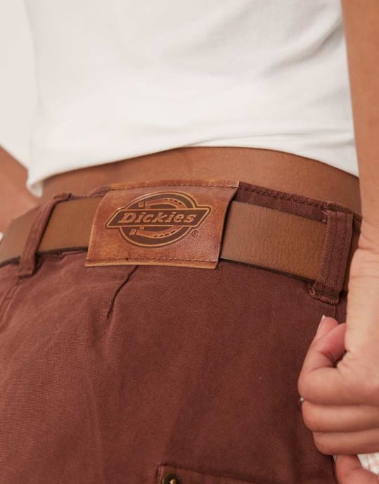 Dickies River Ranch västern mini kjol i cappuccino brunt - Image 2