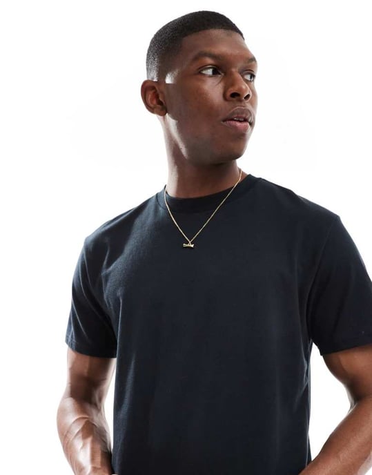 Hollister avslappnad kylning t-shirt i svart - Image 2