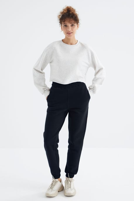 Dames Hoge Taille Fleece Joggingbroek - Image 1