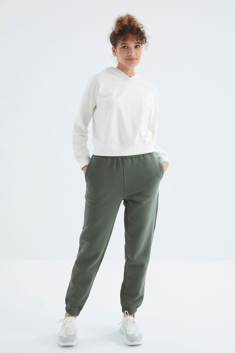Dames Hoge Taille Fleece Joggingbroek - Image 1