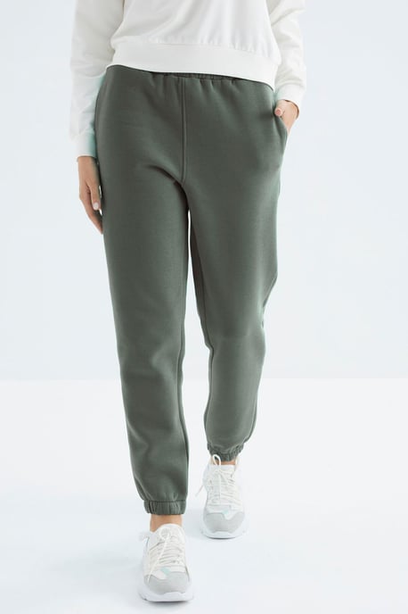 Dames Hoge Taille Fleece Joggingbroek - Image 2
