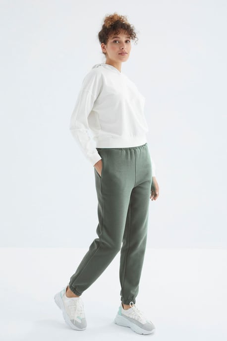 Dames Hoge Taille Fleece Joggingbroek - Image 3
