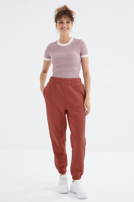 Women's High-Waist Fleece Jogger Sweatpants - Image 1