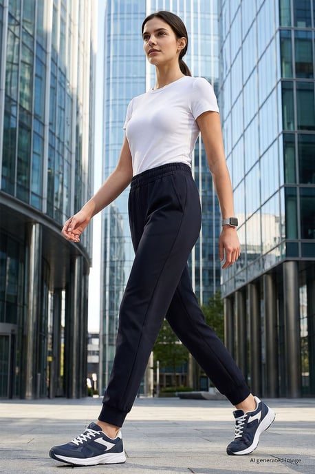 Dames Katoenen Mix Sweatpants - Image 1