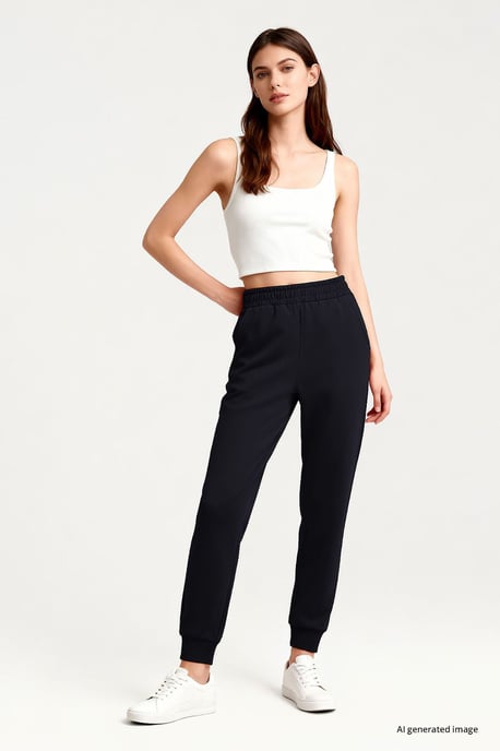 Dames Katoenen Mix Sweatpants - Image 3