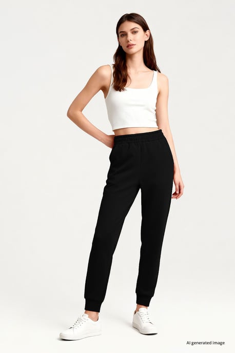 Dames Katoenen Mix Sweatpants - Image 3