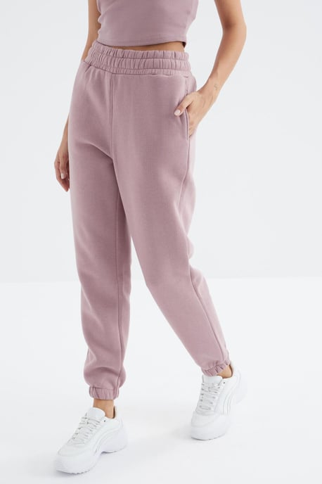 Dames Hoge Taille Fleece Joggingbroek - Image 2