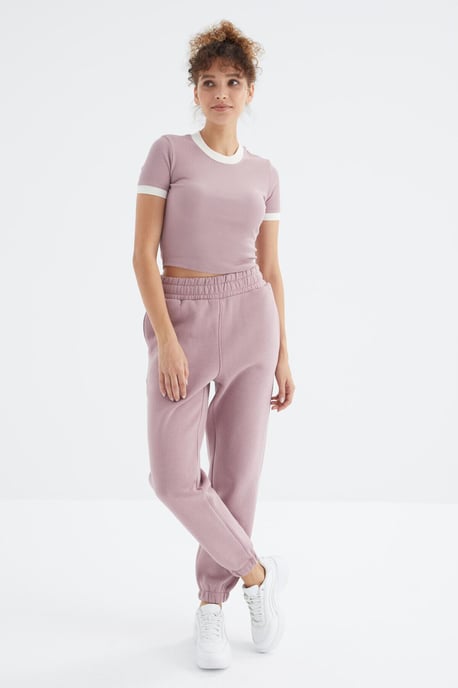 Dames Hoge Taille Fleece Joggingbroek - Image 3