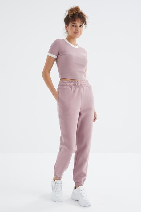 Dames Hoge Taille Fleece Joggingbroek - Image 5