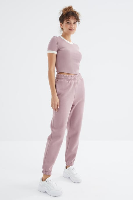 Dames Hoge Taille Fleece Joggingbroek - Image 6