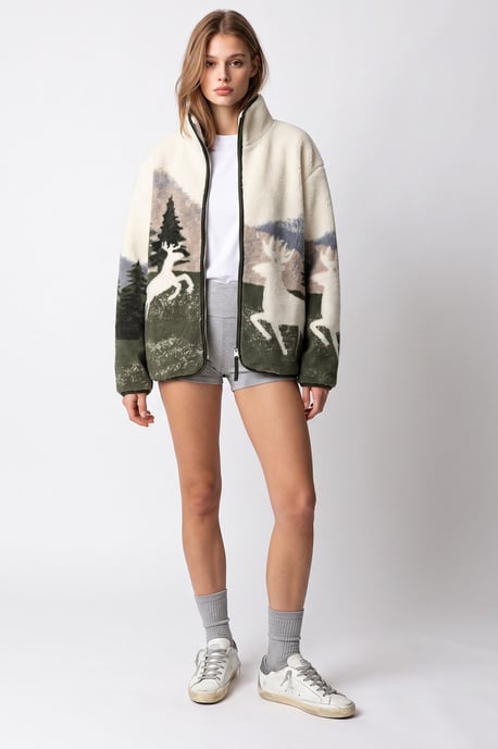 Women's Cotton-Blend Sweatshirt - Image 4
