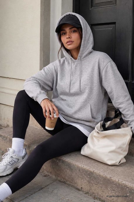 Women's Cotton-Blend Sweatshirt - Image 2