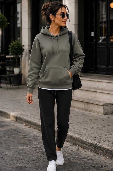 Women's Cotton-Blend Sweatshirt - Image 3