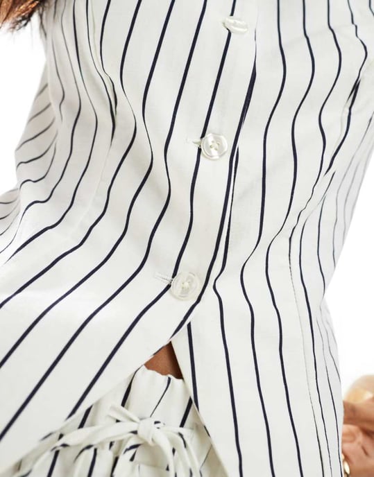 Miss Selfridge linvästset i neutral rand - Image 2