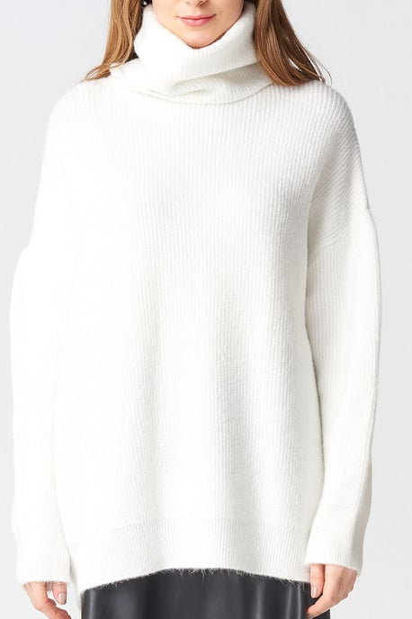 Oversized Geribbelde Coltrui - Image 3