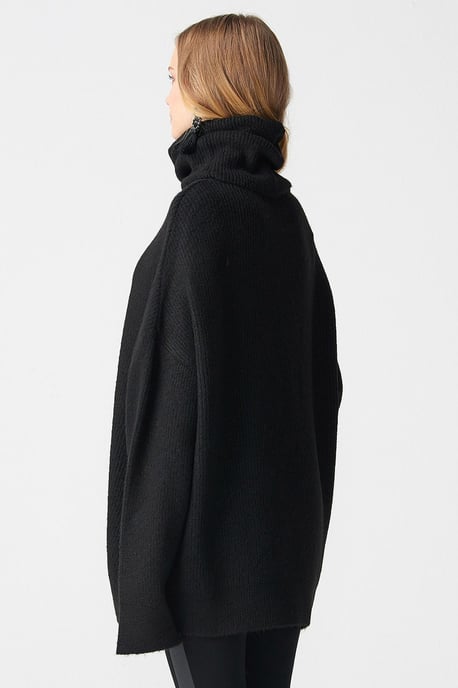 Oversized Geribbelde Coltrui - Image 3